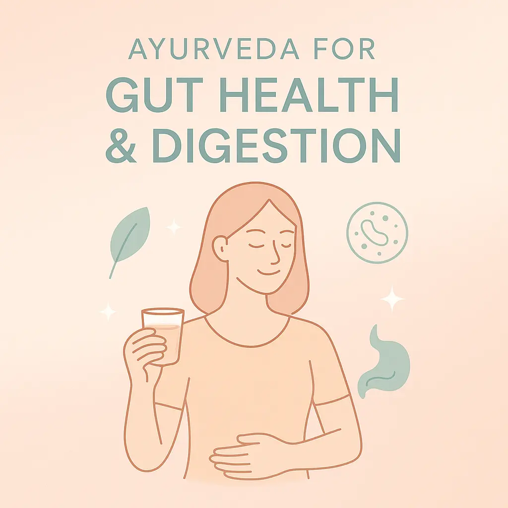 Ayurveda digestive health, gut function, Agni illustration