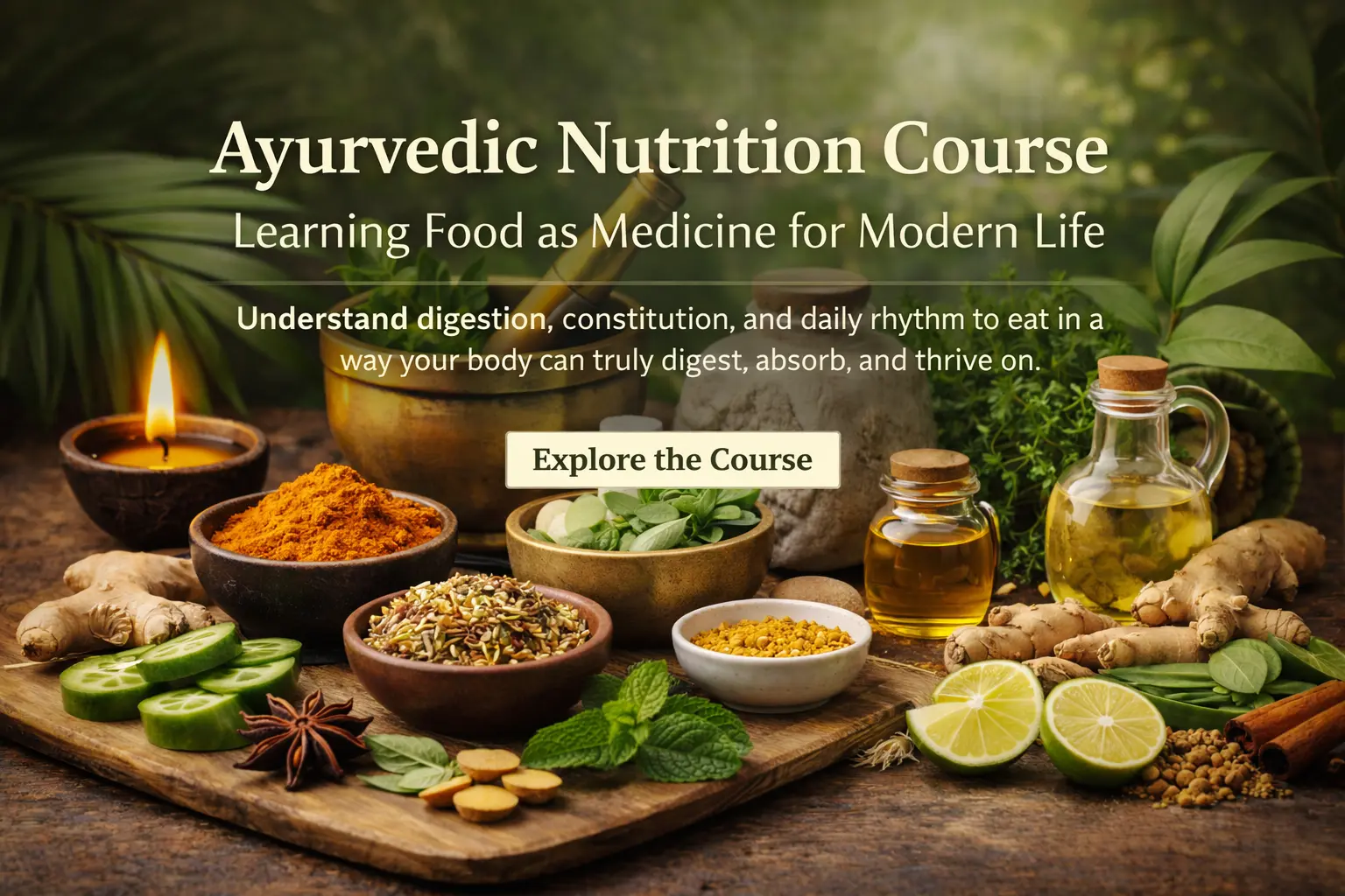 Ayurvedic Nutrition Course: Learning Food as Medicine for Modern Life