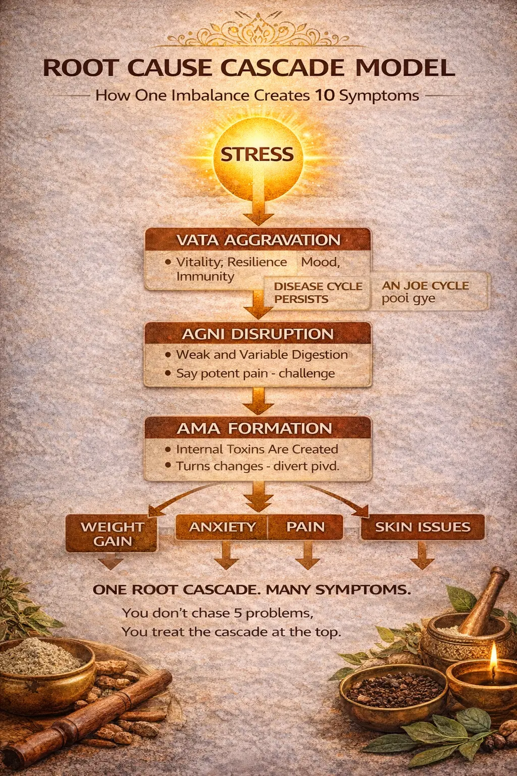 ChatGPT Image Feb 11 2026 04 32 22 PM 1 | Vishuddhi Isha Yoga Goa India Stress Agni Ama Root Cause Cascade Model Ayurveda