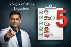 5 signs of the weak digestion
