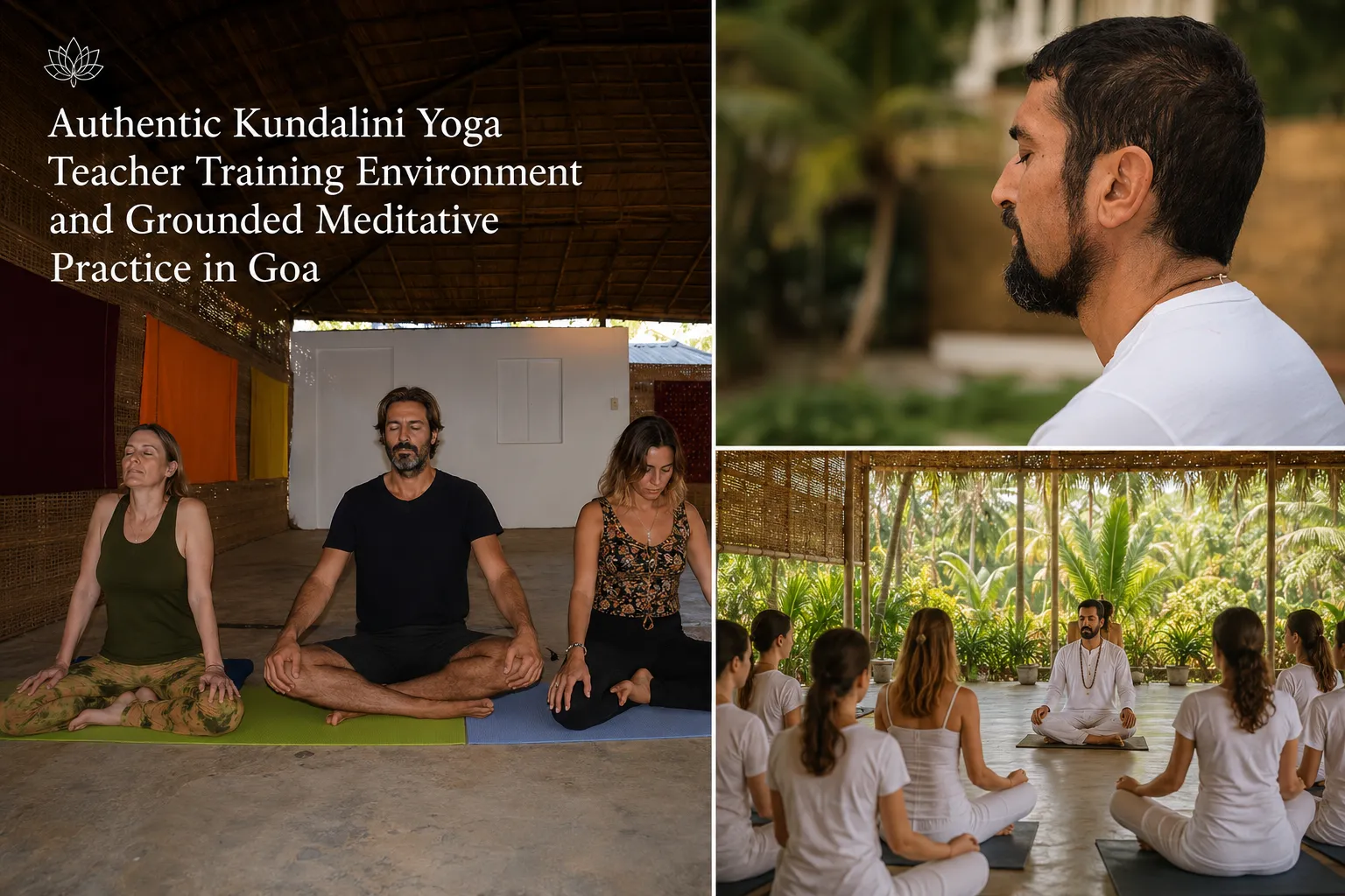 Authentic Kundalini Yoga teacher training environment and grounded meditative practice in Goa