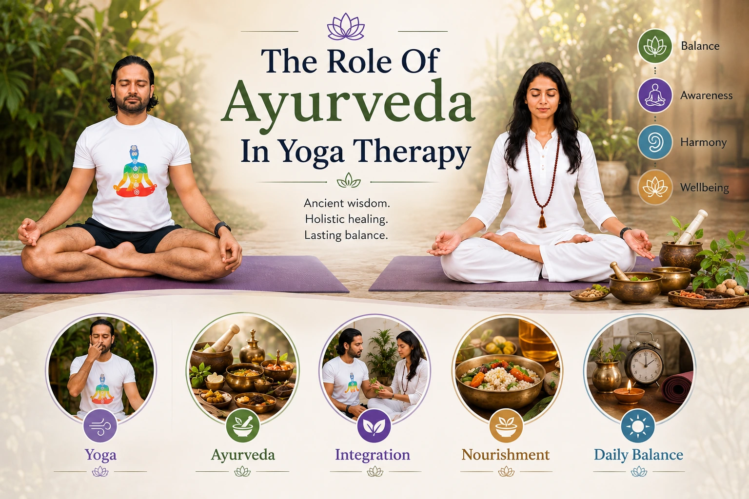 The role of Ayurveda in Yoga Therapy | Vishuddhi Issha Yoga Ayurveda Yoga and Ayurveda Integration
