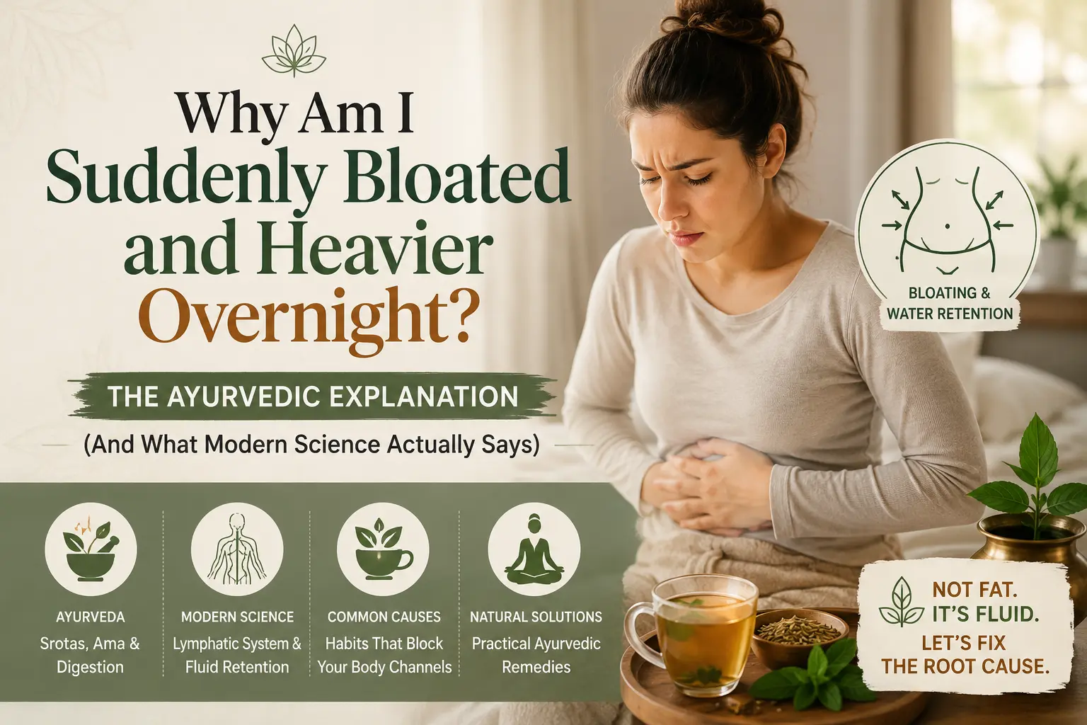 Why am I suddenly bloated and heavier overnight