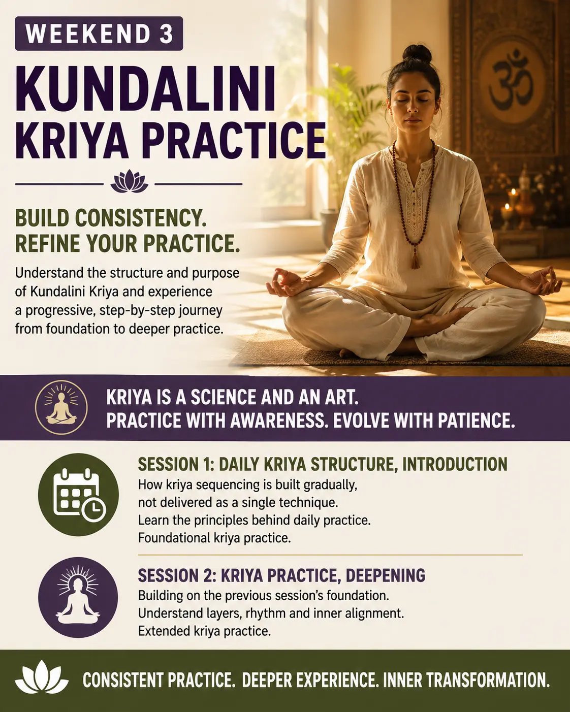 Kundalini 3 | Vishuddhi Issha Yoga Ayurveda Weekend 3: Kundalini Kriya Practice