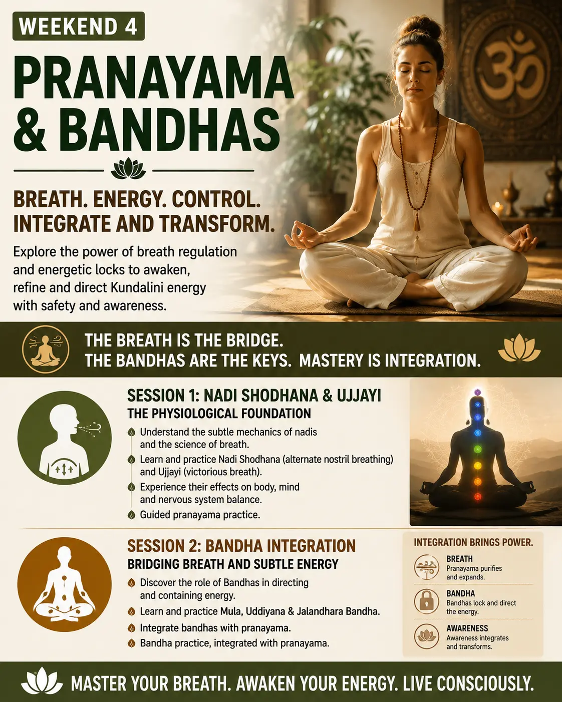 Kundalini 4 | Vishuddhi Issha Yoga Ayurveda Weekend 4: Pranayama and Bandhas