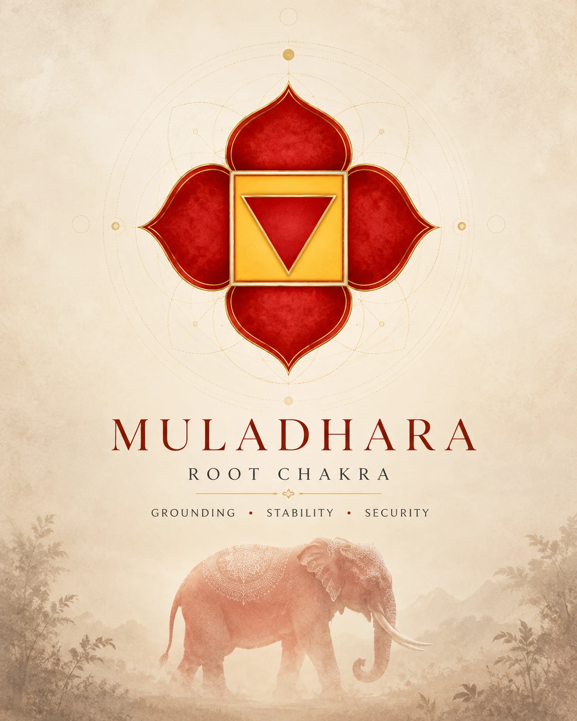 Muladhar Chakra | Vishuddhi Issha Yoga Ayurveda Muladhara Root Chakra Symbol