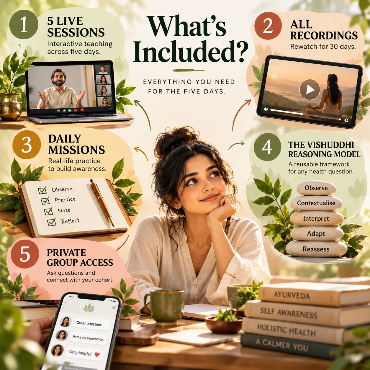 5 days Ayurveda reset | Vishuddhi Issha Yoga Ayurveda What's included in the Vishuddhi Ayurveda Life Reset — 5 days of guided Ayurveda practice