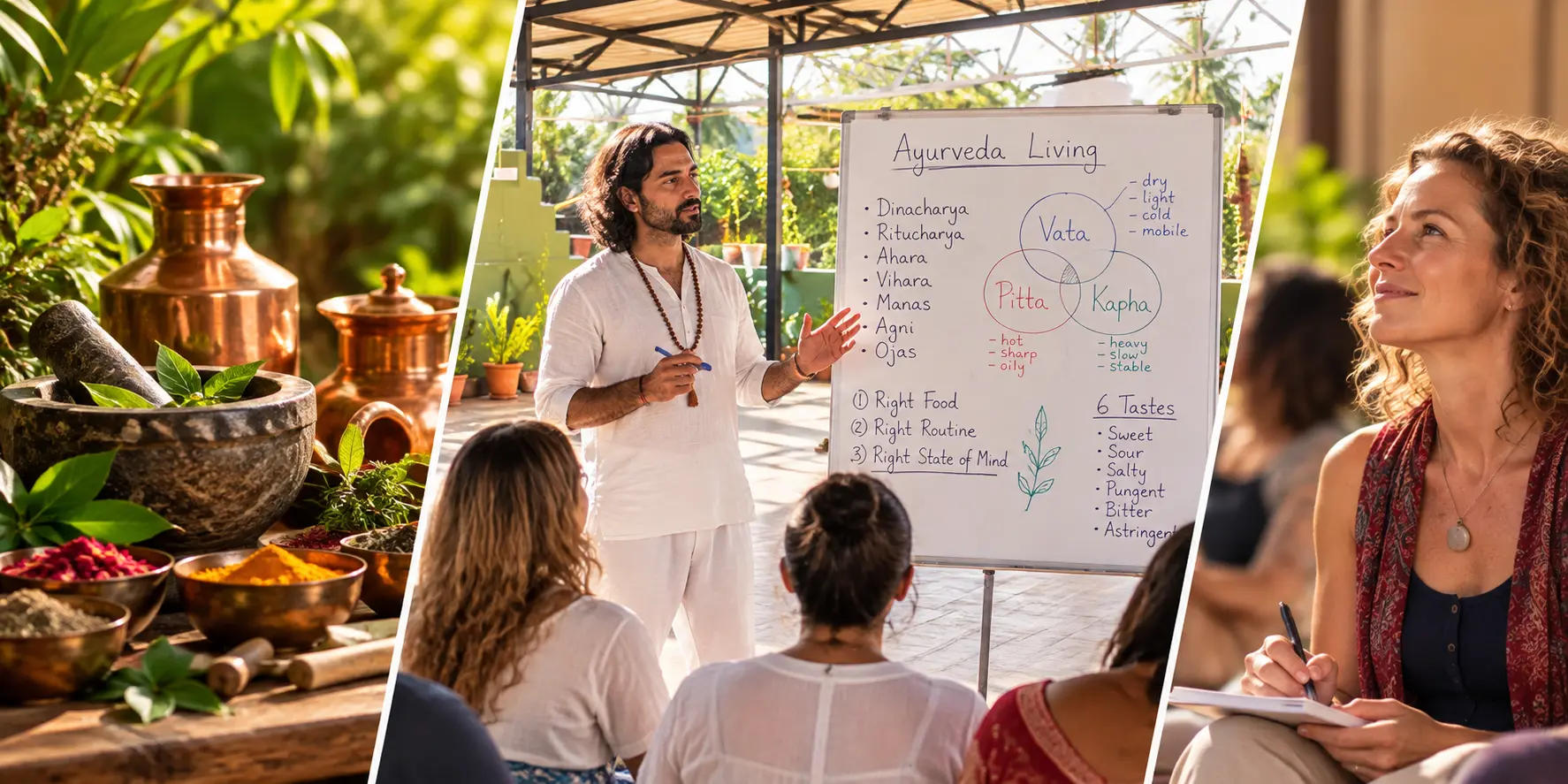Ayurveda residential course at Vishuddhi Issha Yoga & Ayurveda, North Goa