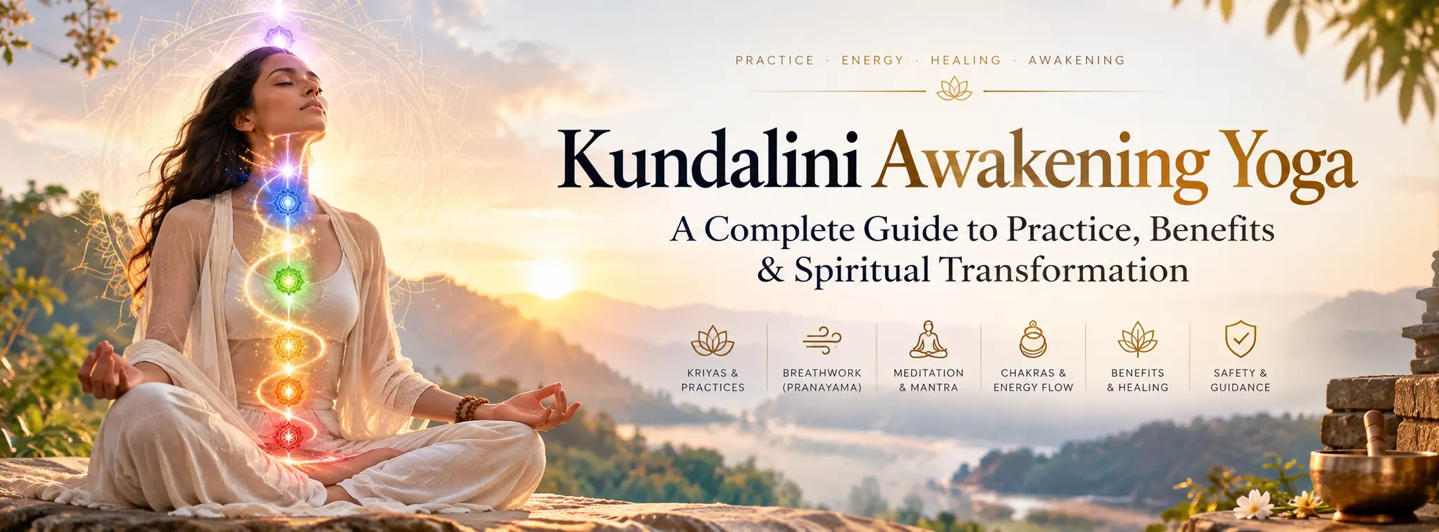 Kundalini Awakening at Sunrise | Vishuddhi Issha Yoga Ayurveda Kundalini Awakening Yoga: A Complete Guide to Practice, Benefits & Spiritual Transformation