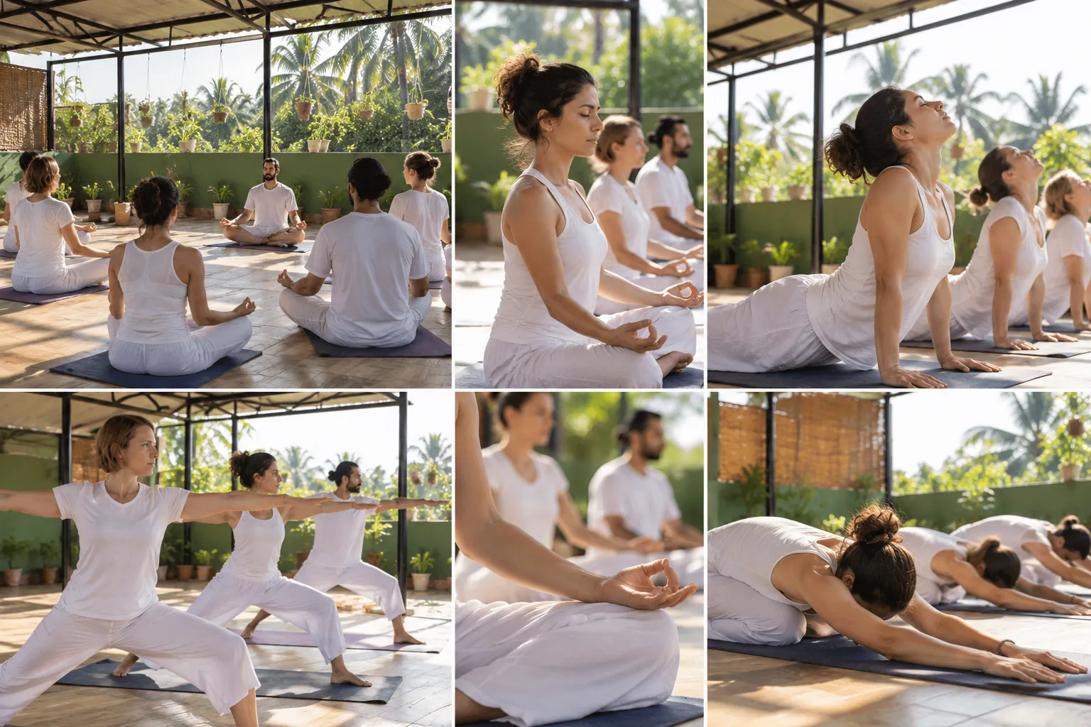 Sunlit Rooftop Yoga